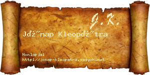 Jónap Kleopátra névjegykártya